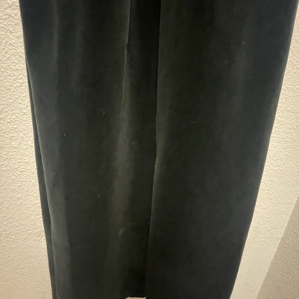 Vintage 80's Black Velvet Off-The-Shoulder Evening Dress - Picture 8 of 8